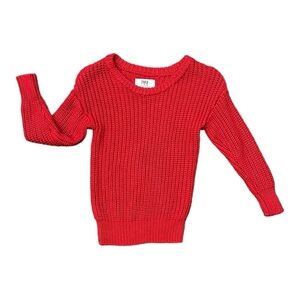 Play by Little Sleepies Red Bamboo Knit Sweater, 6-12 MO ⭐️LE⭐️